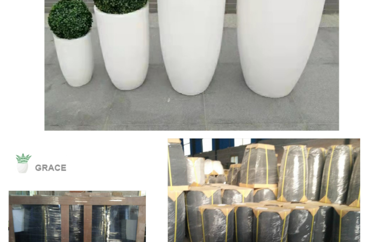 室外绿化北欧简约花盆设备 园艺产品氧化镁大小种植盆工厂销售品